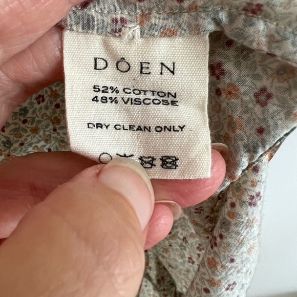 Doen Pirouette Blouse in Mustard California Wildflower - Picture 7 of 7